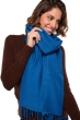 Cashmere & Silk accessories shawls platine dark blue 204 cm x 92 cm